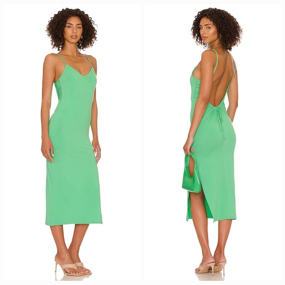 Lovers and Friends Lucy Midi Dress in Kelly Green Medium